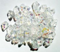50 7mm Transparent Crystal AB Bell Flower Beads